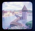 The Kapelibrucke Crossing The River Reuss, Lucerne, Switzerland