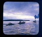 Going Up The Yukon River, By Moonlight To Dawson City, Alaska