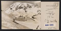 Skier in Rainier National Park, Washington