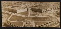 [Aerial panorama of industrial or commercial sites]