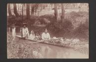 [Family in a canoe, Mexico]