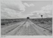 Remaining house on fringe of a simulated town over which a nuclear "device" (bomb) exploded in 1955. Nevada Test Site, Nevada
