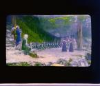 The View Of Gamman Jijo (stone images) "The Seventy-Eight Buddhas" (National Geographic caption)