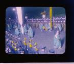 Imperial Funeral, Two Banners Bearing Sun and Moon. At Momoyama Mausol eum, In The Night Of September 14th,1912