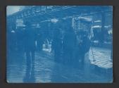 [Vendors under elevated railway, New York]