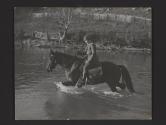 A Frontier Nurse fording the Kentucky River