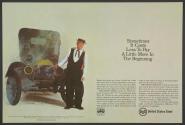 [Buster Keaton with an automobile in US Steel Company advertisement]