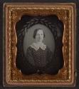 [Woman, rephotographed with decorative border]