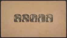 [Three men, five frames]