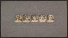 [Woman, five frames]