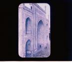 The Taj Mahal [8a] (Exquisite mosaic covers the deep bays and walls to the roof of this, the most costly memorial building in the world)
