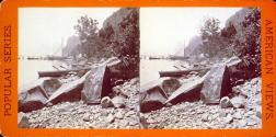 Debris of the Palisades, on the Hudson.