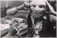 Construction of alien mask for TV series "Battlestar Galactica"
