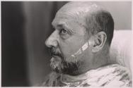 Actor Donald Pleasance in Makeup Dept., Universal Studios