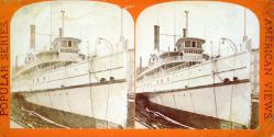 Steamer "Bristol" in Dry-Dock - View of the Bow.