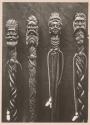 [Carved wooden walking sticks, possibly by Manuel Martinez Pintao]