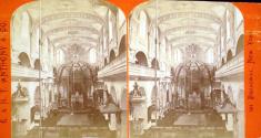 French Cathedral-Interior. Quebec.