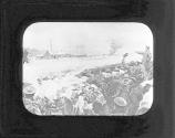 Friendly match between war trenches