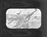 Naval airmen raiding Zeppelin sheds