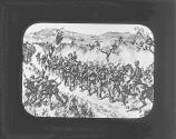 Italian troops pulling down Austrian frontier posts