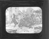 Uhlans mowed down by British guns