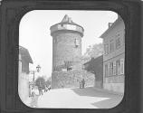 The Rhine.Kaub. Part Of The Medieval Fortifications.