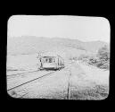 Canal Boat on Plane. Mr Raux at Wheel. Morris Canal. S.J.C. 1880.