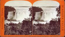 Terrapin Tower and Horse Shoe Falls. From Canada Side.