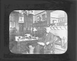 Hon Jus. Sherman in His Library.