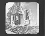 At the Cottage Door. (On Slide) (Neg) May 1882, Wet Collodion, (Slide) Mar. 1895 Cramer E.H .
