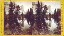 Reflection of Washington Tower, Royal Arches and North Dome in the Merced.