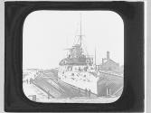 U.S.S. Columbia-(Illeg.) in Dry Dock at League Island.