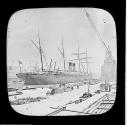 The Steamship 'Parisian' in the Graving Dock.