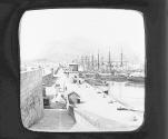 Harbor of Le (Illeg.) M's Pelegrino in the Distance. (2nd Handwritten Label) Le Mole of le M'Pelegrino. Palerme.