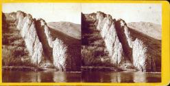 Serrated Rocks or Devil's Slide, Weber River, Upper Weber Canyon.