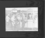 Tourist Party at a Railway Station. Carl Borntraeger-Hofphotograph. W eisbaden. (On Slide)