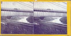 Sectional View of Suspension Bridge