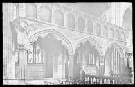 Exeter Cathedral Interior Choir Screen. Choir Screen Exeter Cathedral . (On Mat)