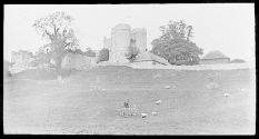 Saltwood Castle Ext., View From Park. Saltwood Castle from Park. (On Mat)